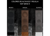 KEF R2C | Altavoz Central - Color Blanco - Negro - Nogal - Oferta Comprar