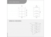 Norstone Piu Black mueble HIFI de 4 estantes, madera lacada negra, con cristales