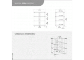 Norstone Epur 4 Mueble para equipos sonido 4 estantes transparentes, estructura 